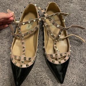 Valentino rockstud flats 7.5